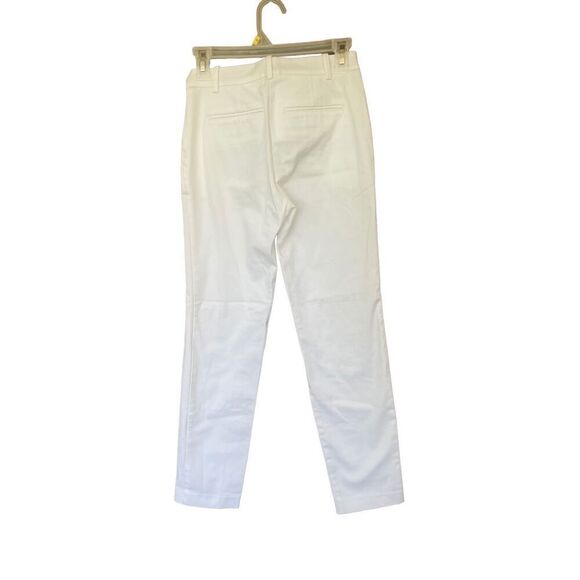 Pinko Womens White Slim Fit Classic Tapered Trousers Dress Pants Size 38 - Picture 7 of 14